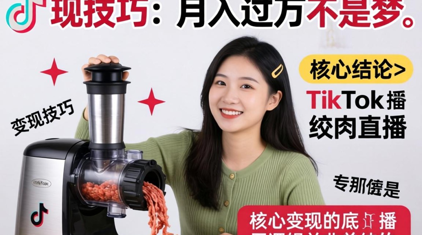 TikTok 绞肉机直播怎么变现