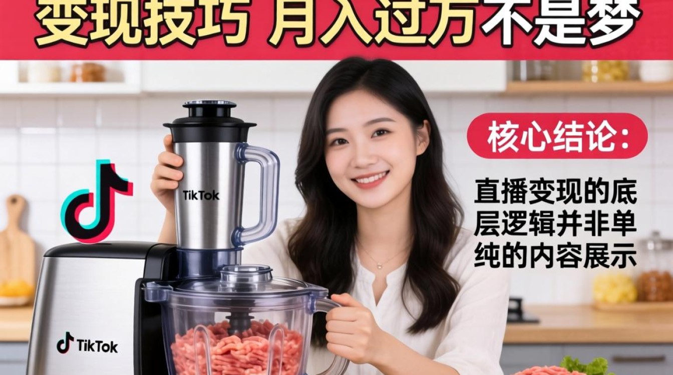 TikTok 绞肉机直播怎么变现
