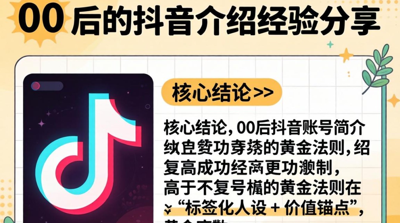 00 后的抖音介绍怎么写