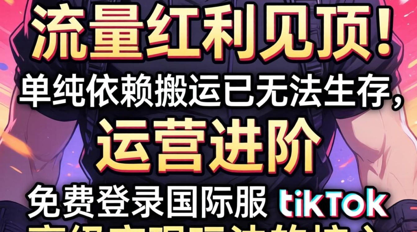 运营进阶免费登录国际服 tiktok 高级变现玩法