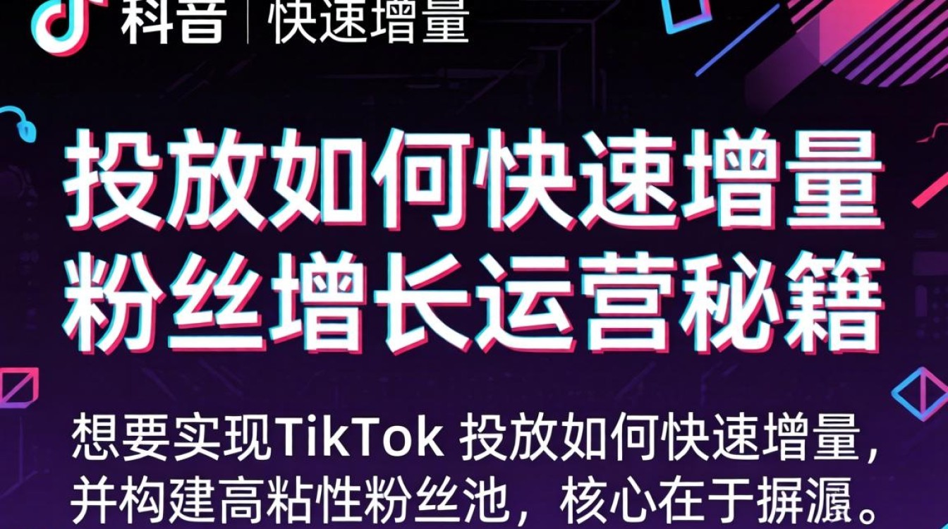 TikTok 投放如何快速增量