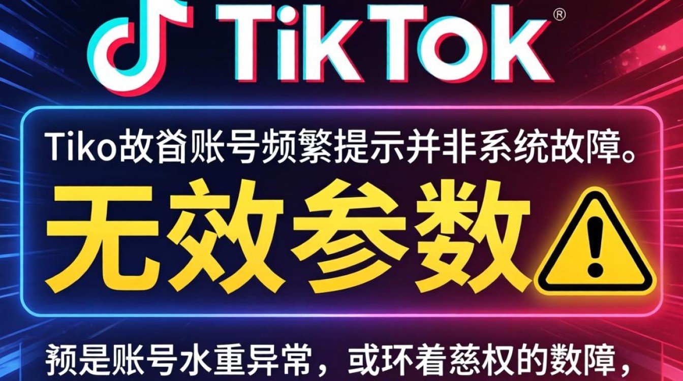 TikTok 登录提示无效参数怎么办