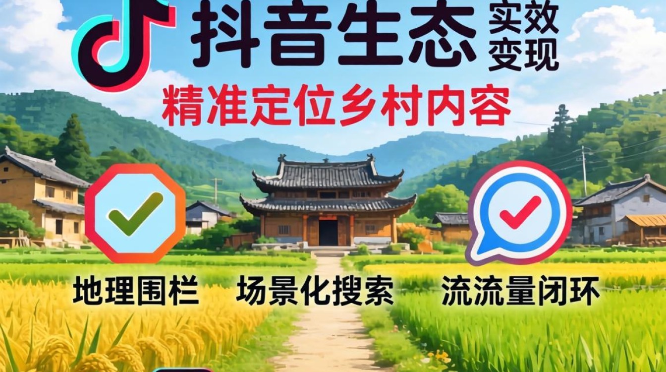 抖音怎么搜村庄的视频呢