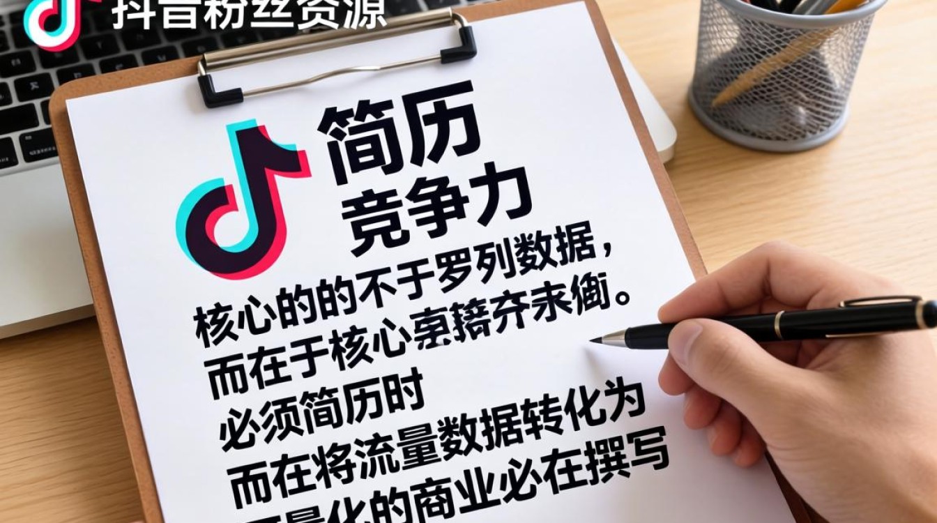 抖音有粉丝怎么写简历呢