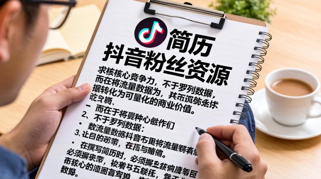 抖音有粉丝怎么写简历呢