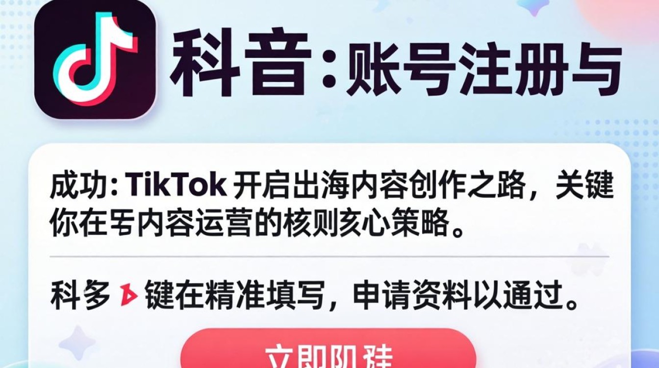 TikTok 申请资料填写技巧与出海内容创作