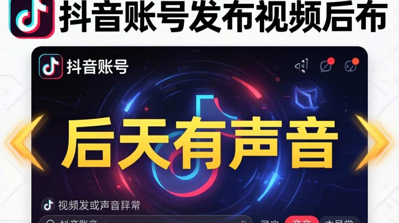 抖音后天有声音怎么回事