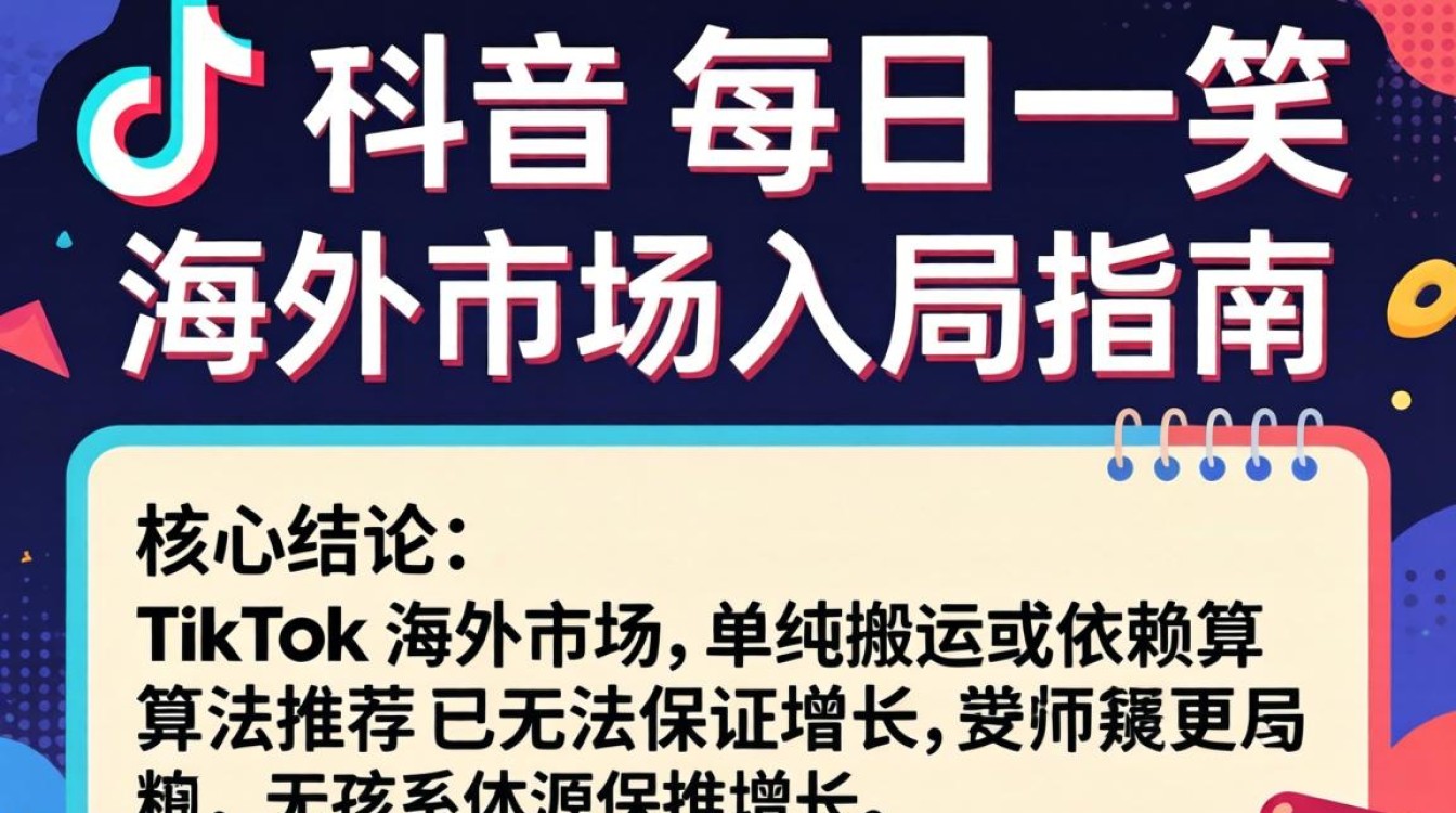 TikTok 每日一笑 海外市场入局指南