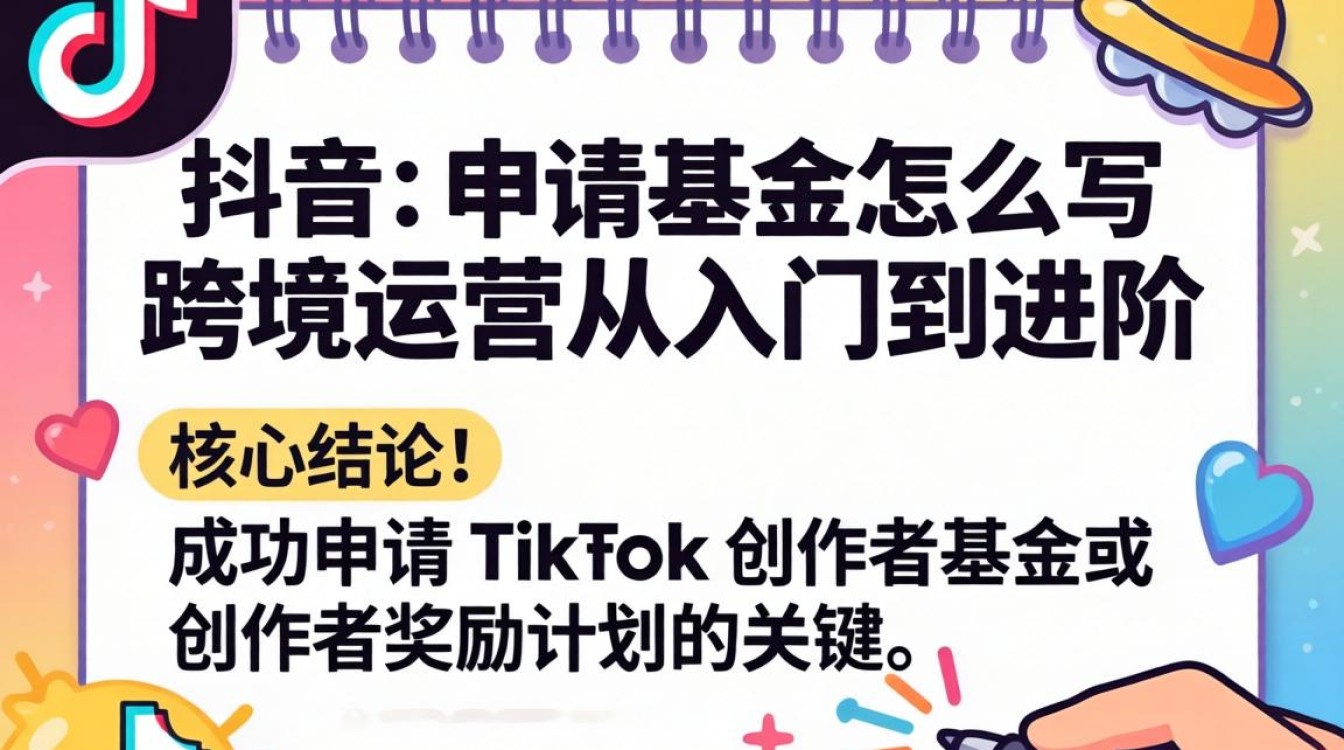 TikTok 申请基金怎么写