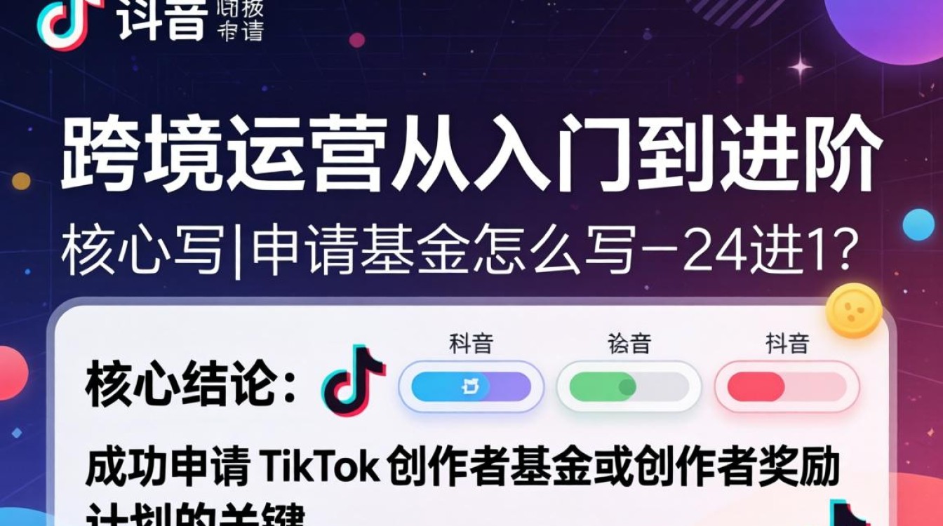 TikTok 申请基金怎么写