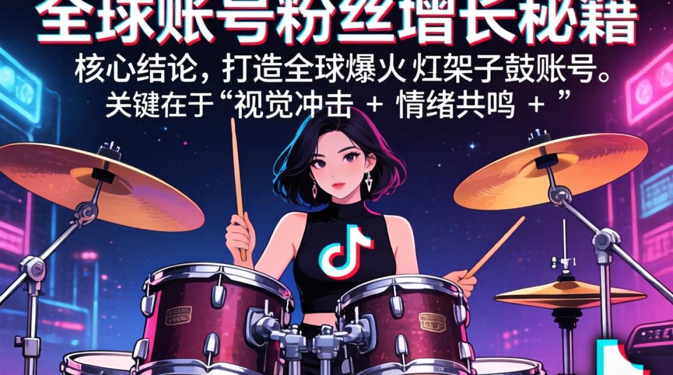 TikTok 架子鼓女全球账号粉丝增长秘籍