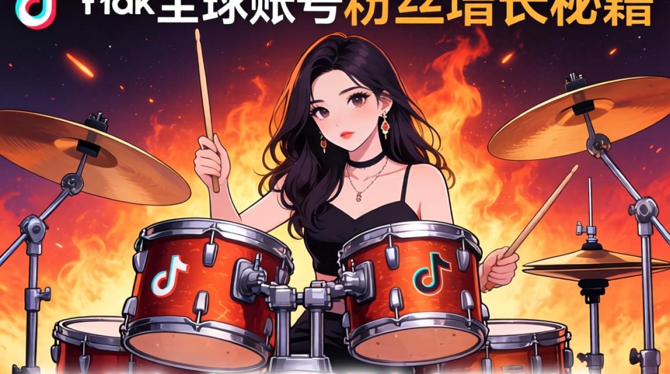TikTok 架子鼓女全球账号粉丝增长秘籍