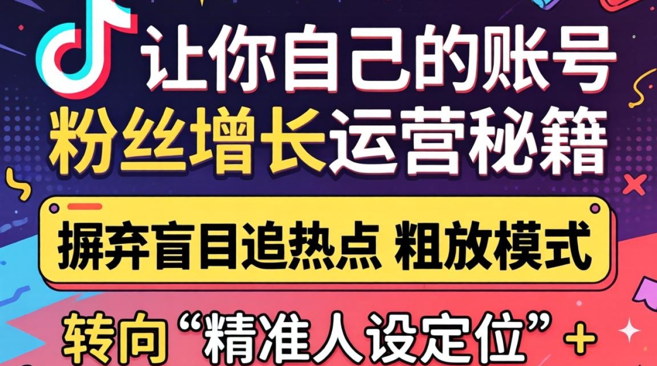 抖音怎么让你自己的账号粉丝增长运营秘籍