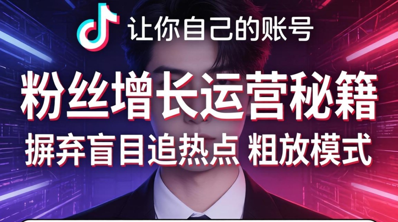 抖音怎么让你自己的账号粉丝增长运营秘籍