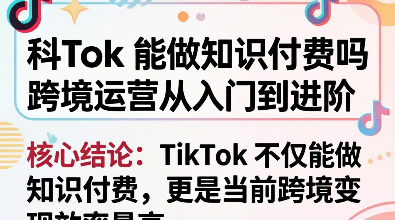 TikTok 能做知识付费吗