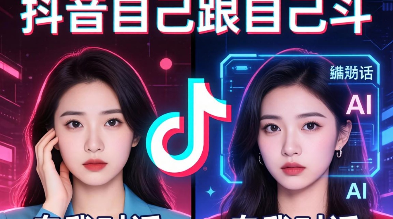 抖音自己跟自己斗怎么拍