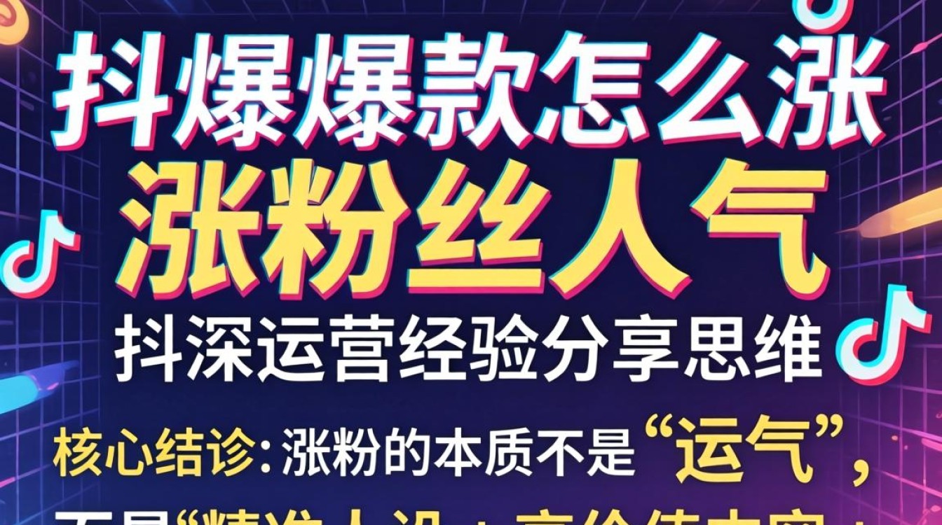 抖音爆款怎么涨粉丝人气