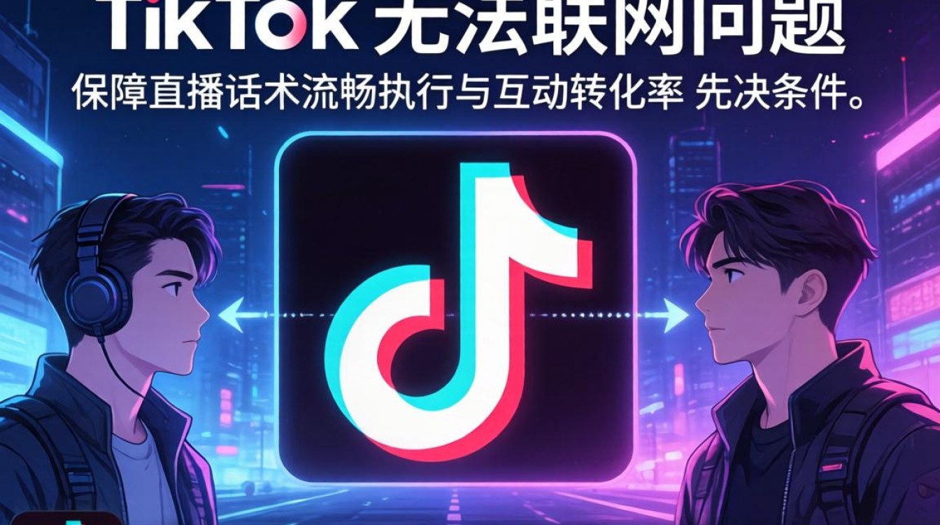 直播话术翻墙后TikTok无法联网怎么办