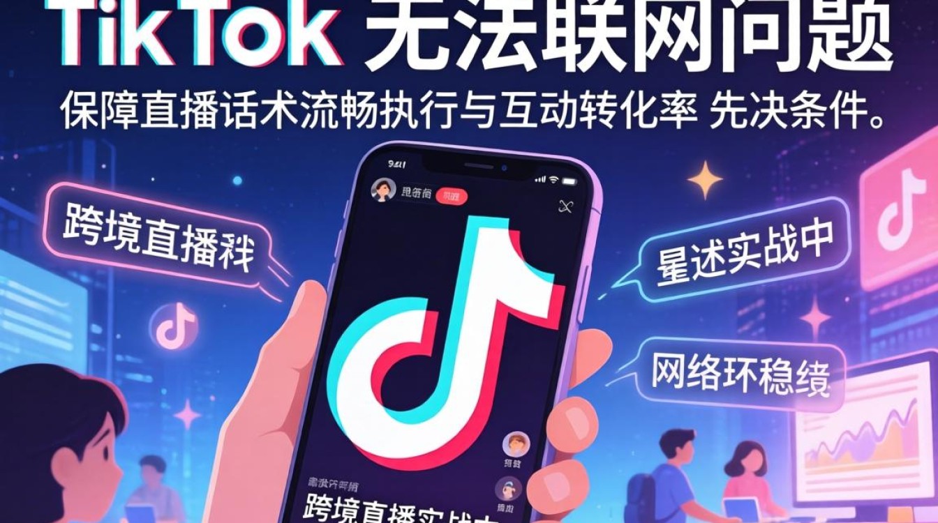 直播话术翻墙后TikTok无法联网怎么办