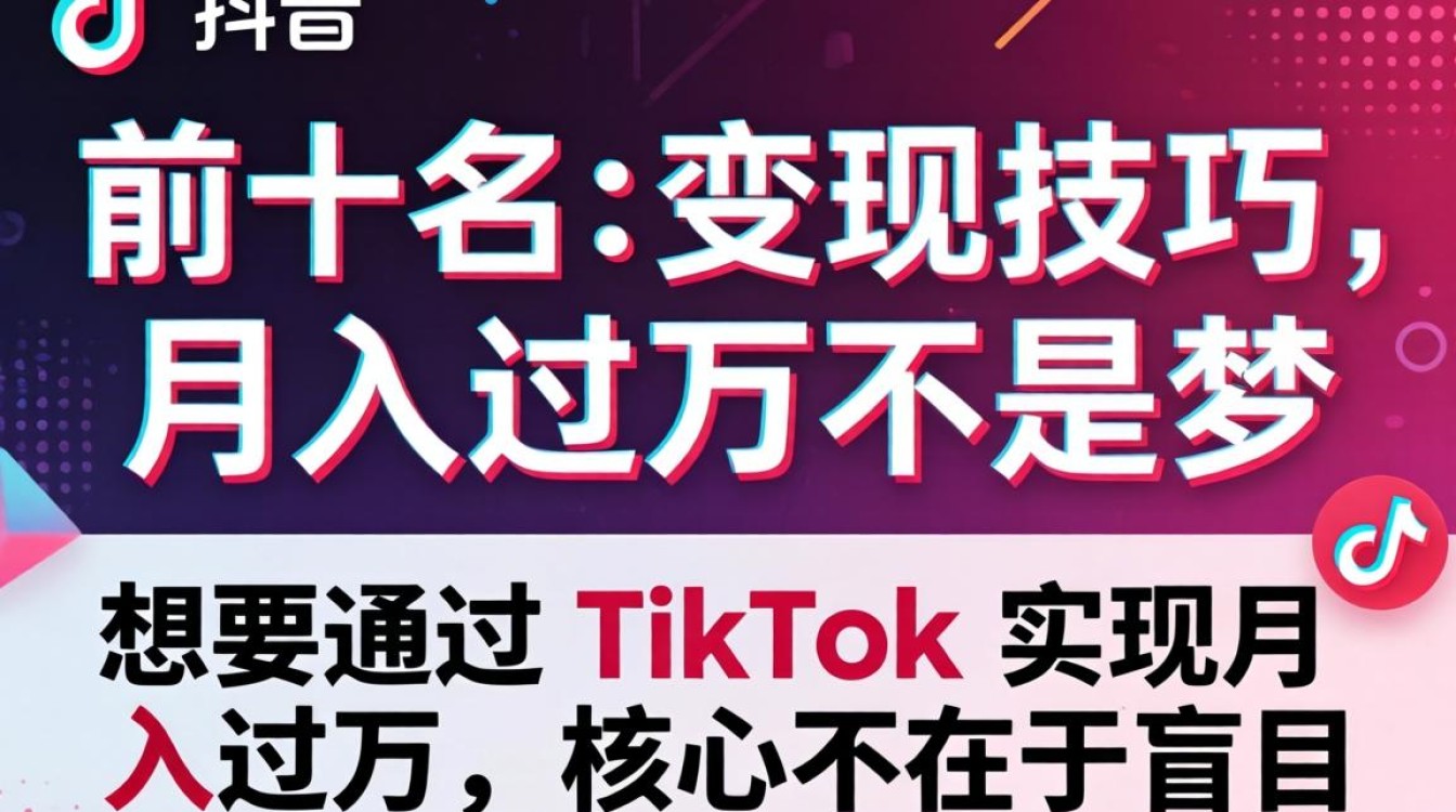 TikTok 前十名 变现技巧