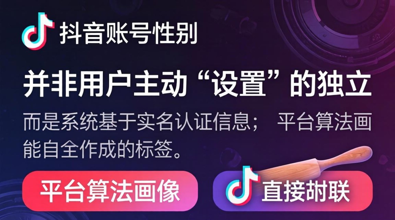 抖音性别设置与变现模式盈利方向