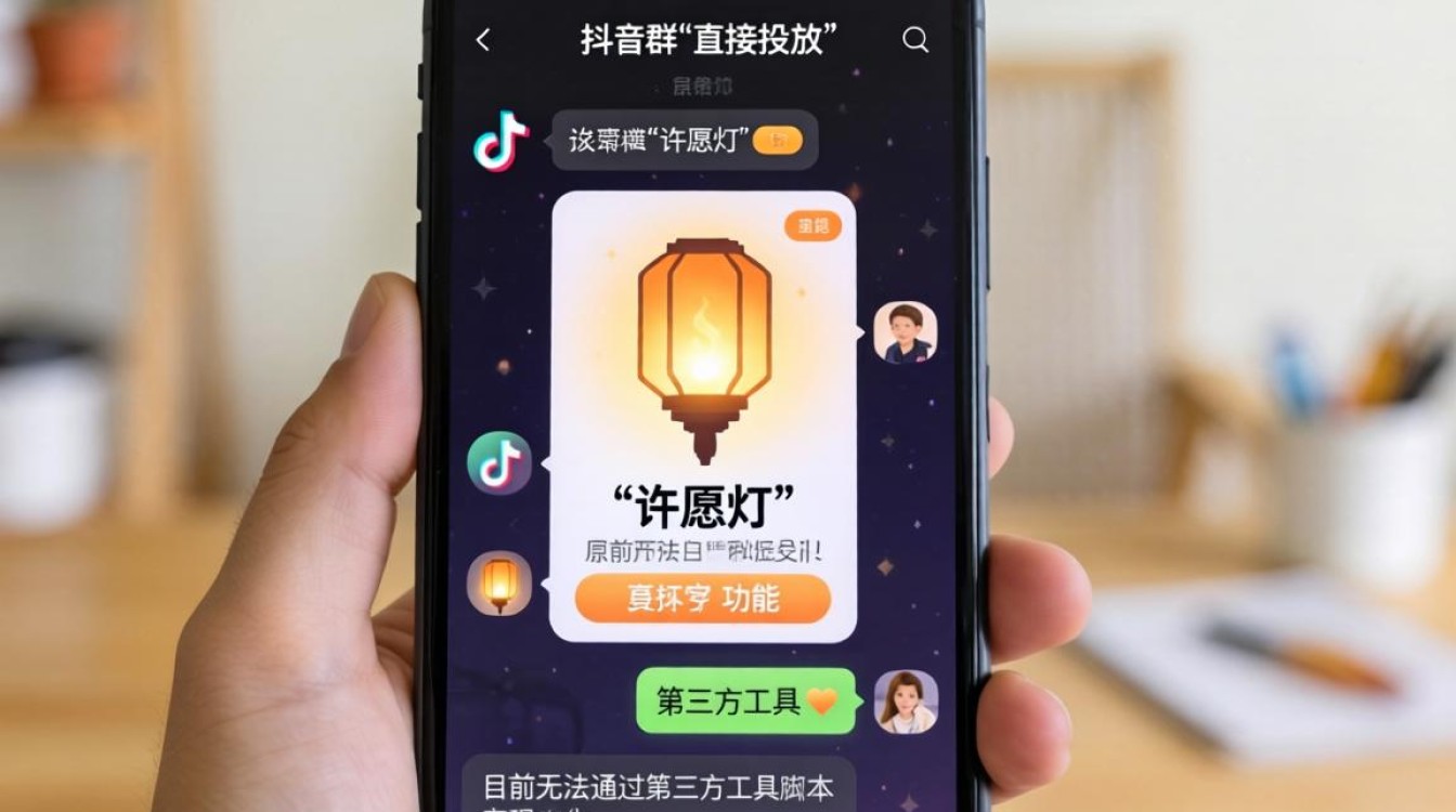 怎么去抖音群聊放许愿灯