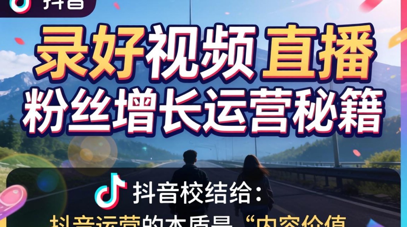 抖音怎么录好视频和直播