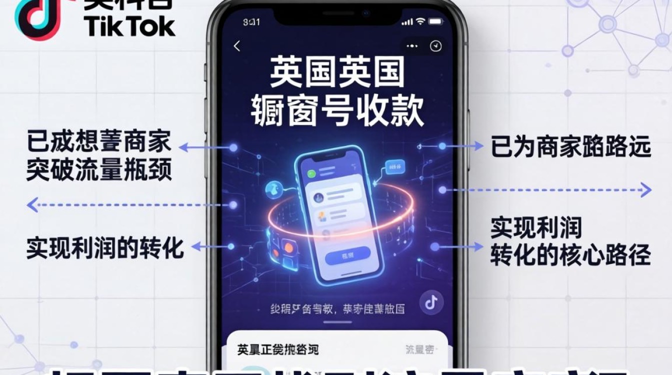 商品推广英国TikTok橱窗号收款难