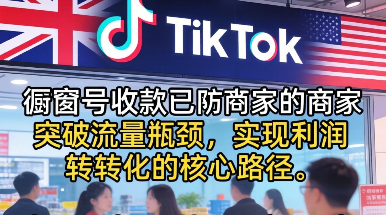 商品推广英国TikTok橱窗号收款难