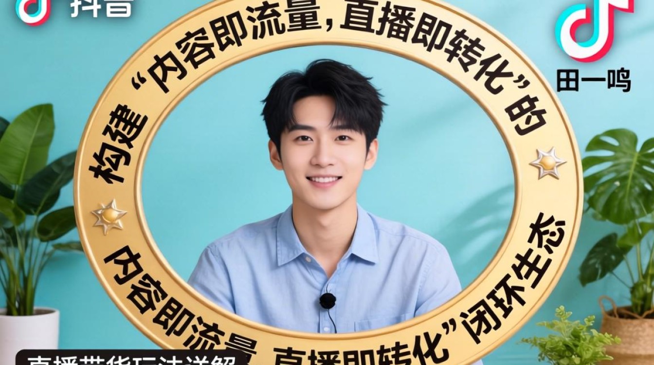 抖音田一鸣视频 TikTok 直播带货玩法详解