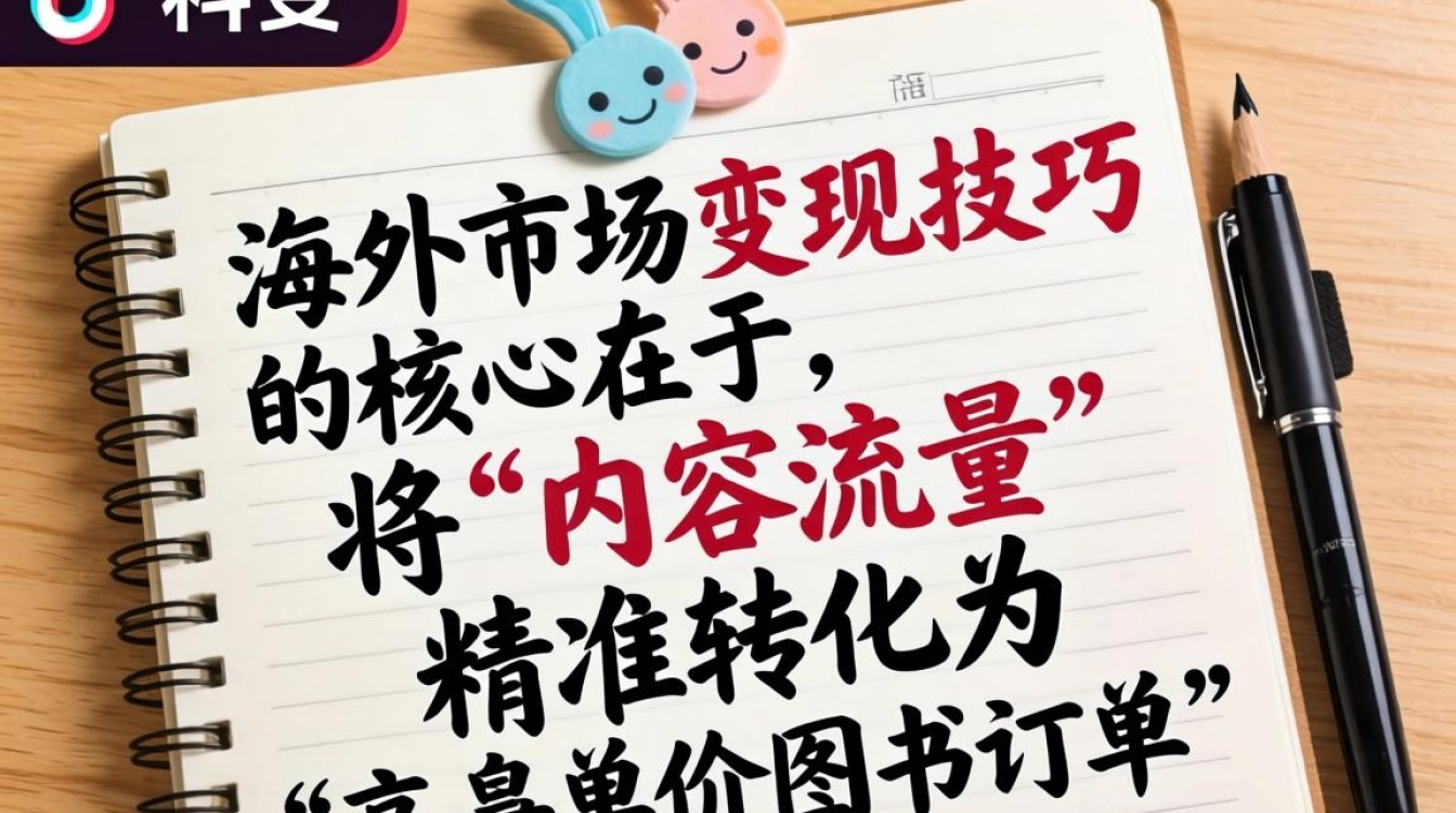 TikTok book笔记本 海外市场变现技巧