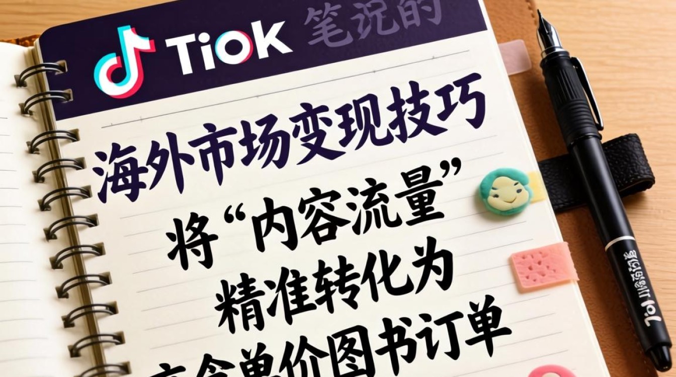 TikTok book笔记本 海外市场变现技巧