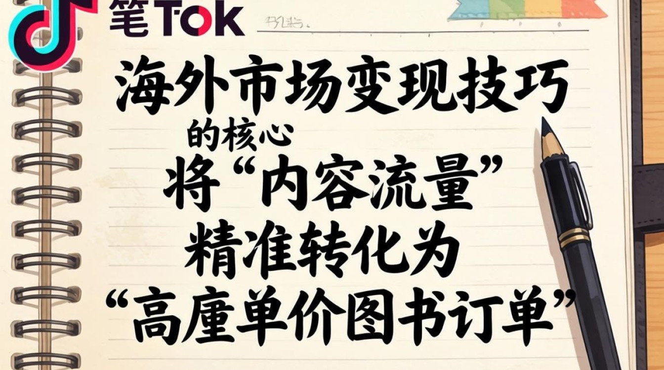 TikTok book笔记本 海外市场变现技巧