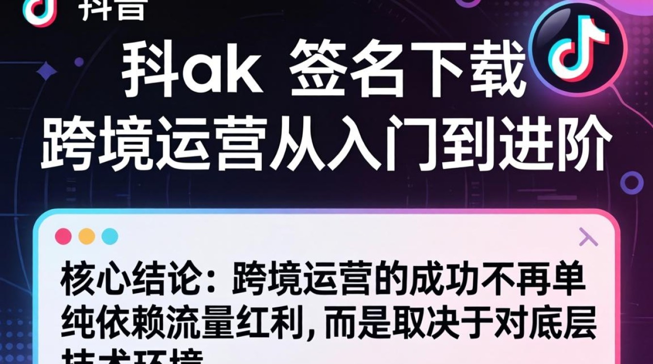 TikTok 自签名下载 跨境运营从入门到进阶