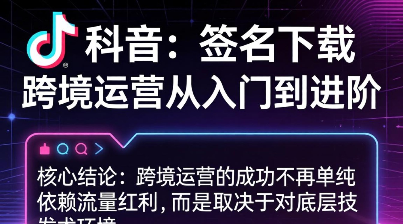 TikTok 自签名下载 跨境运营从入门到进阶