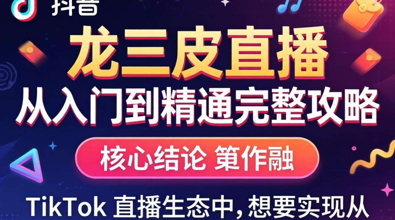 TikTok 龙三皮直播从入门到精通完整攻略