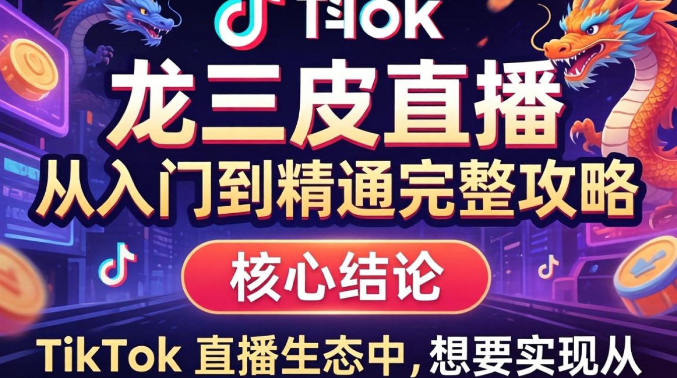 TikTok 龙三皮直播从入门到精通完整攻略