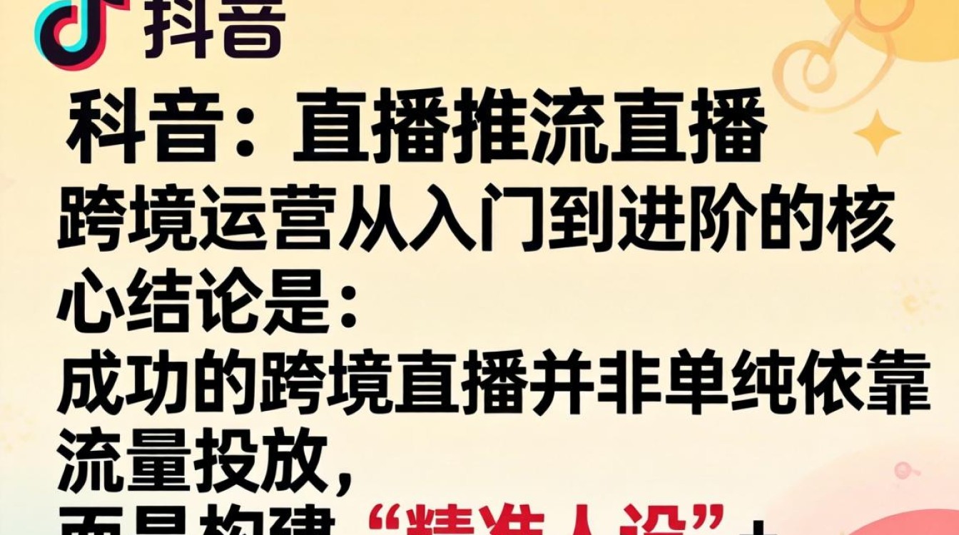 TikTok 直播推流直播跨境运营从入门到进阶