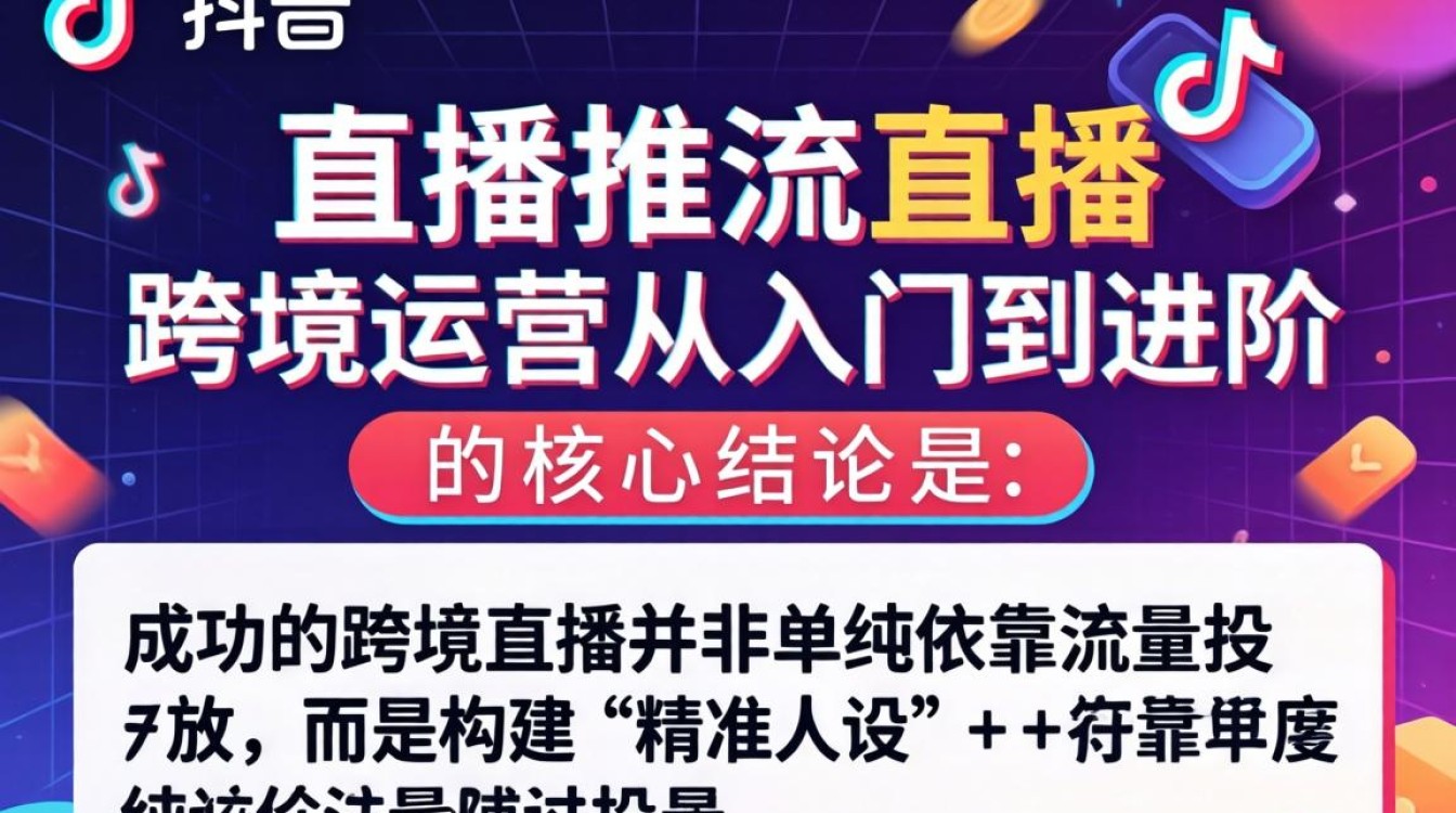 TikTok 直播推流直播跨境运营从入门到进阶