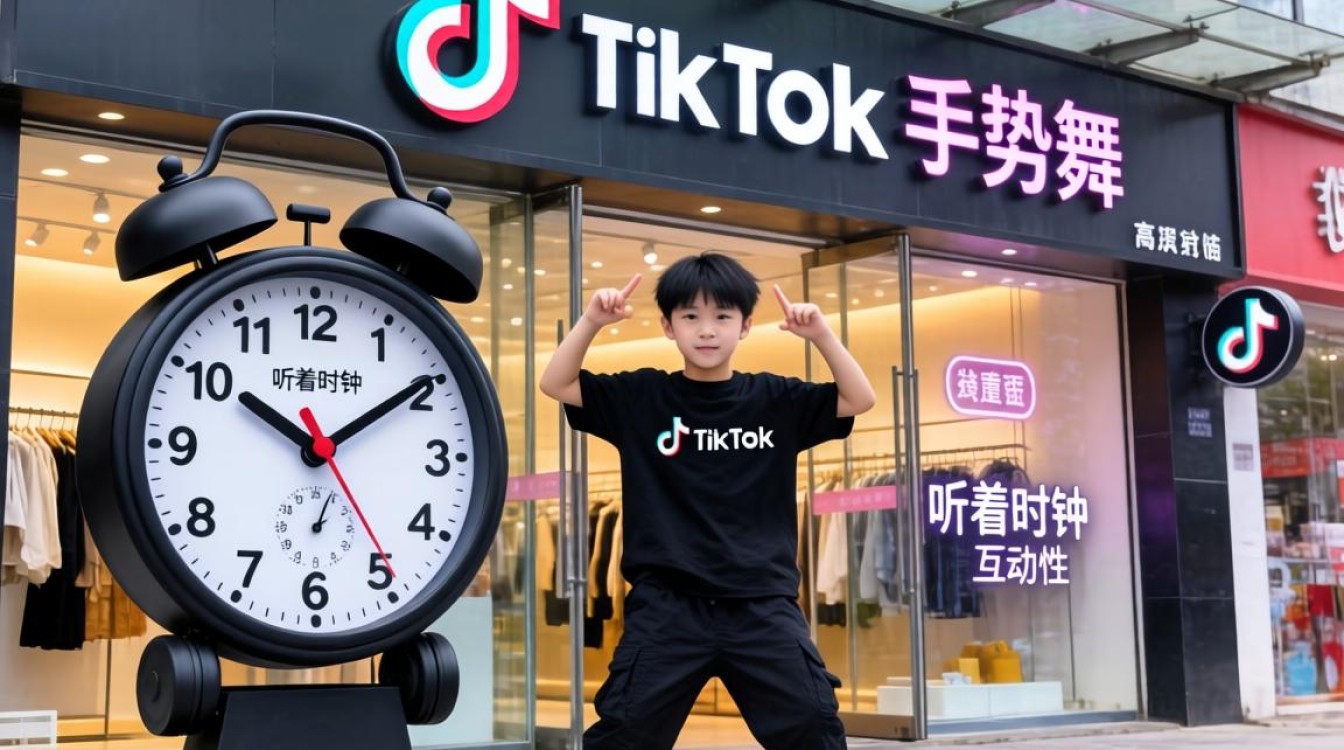 店铺优化听着时针 tiktok 手势舞提升权重排名