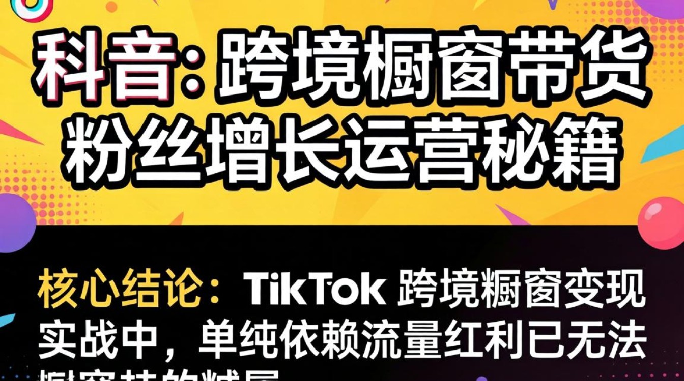 TikTok 跨境橱窗带货粉丝增长运营秘籍