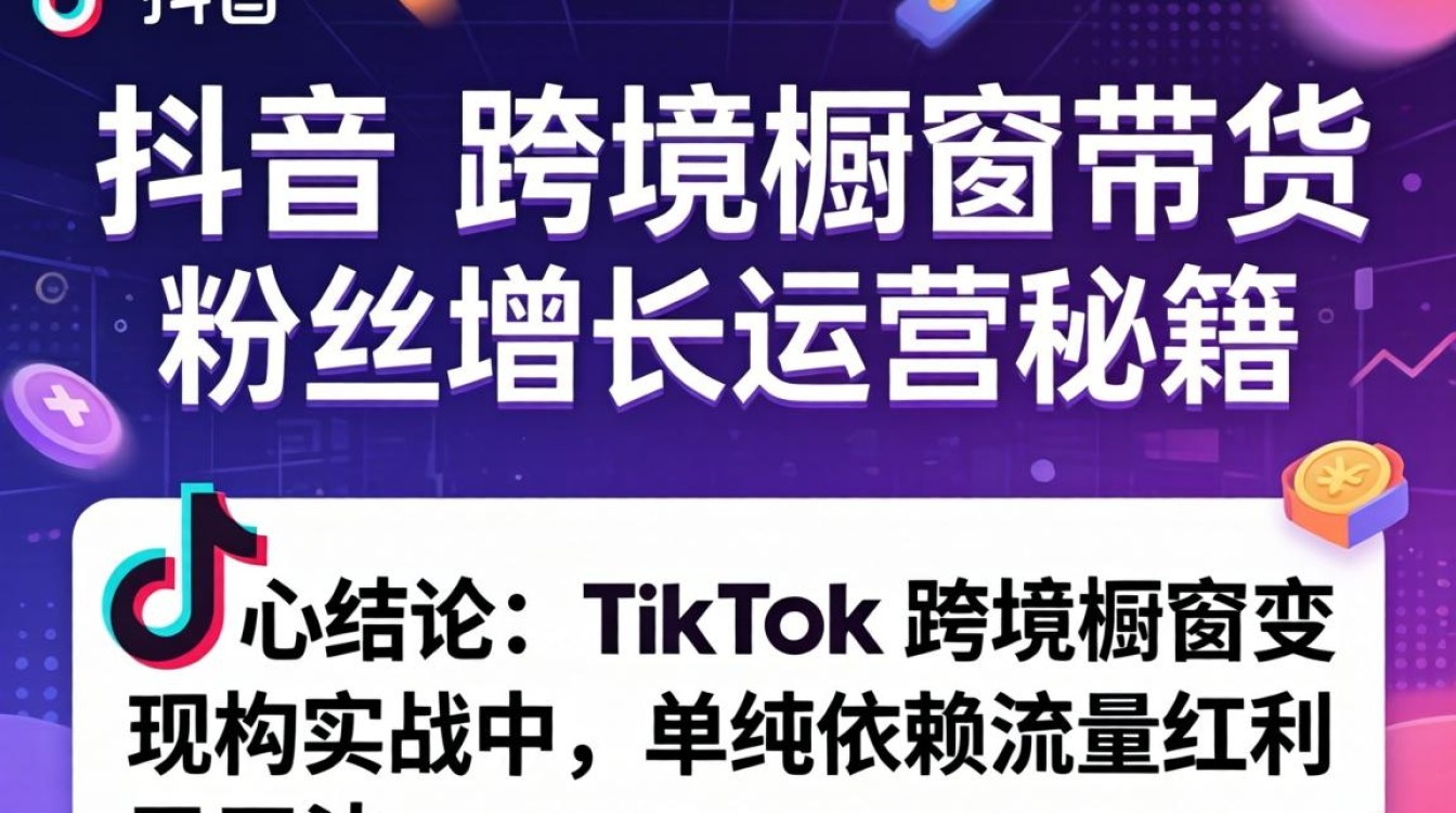 TikTok 跨境橱窗带货粉丝增长运营秘籍