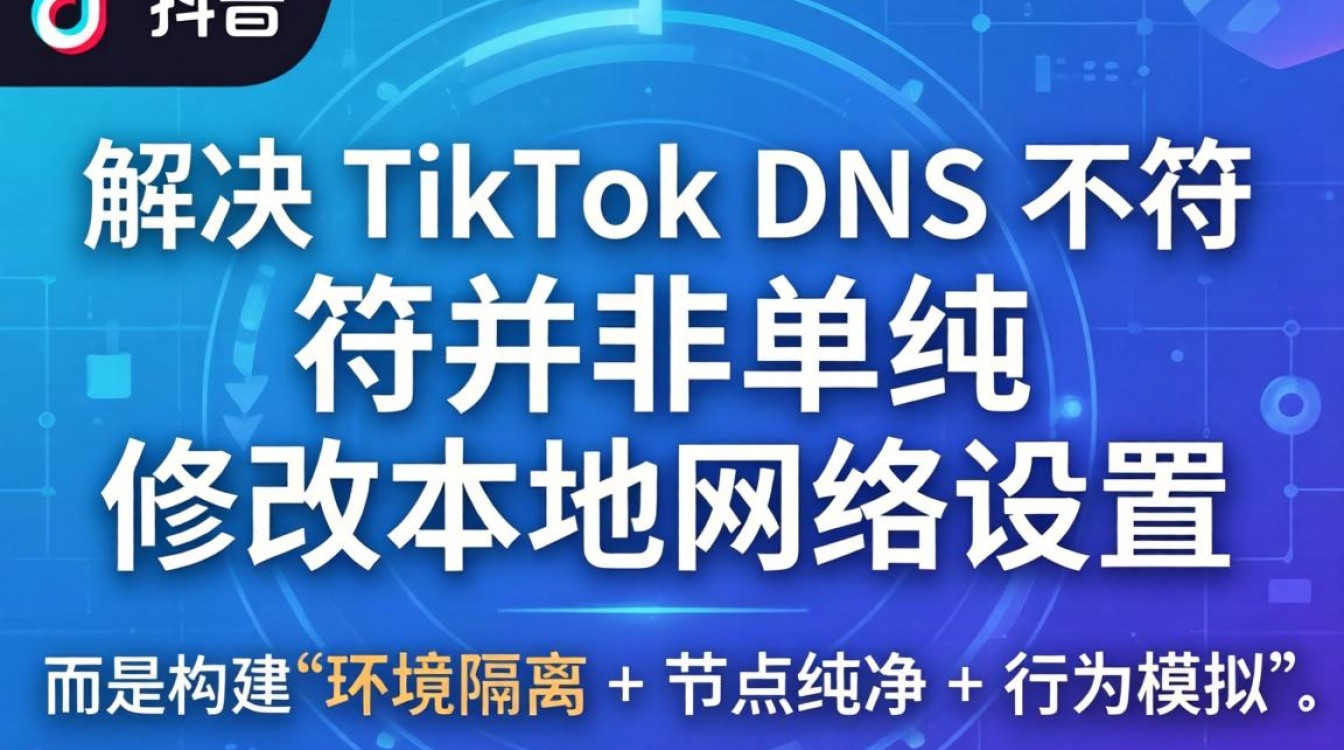 TikTok dns 不符怎么调