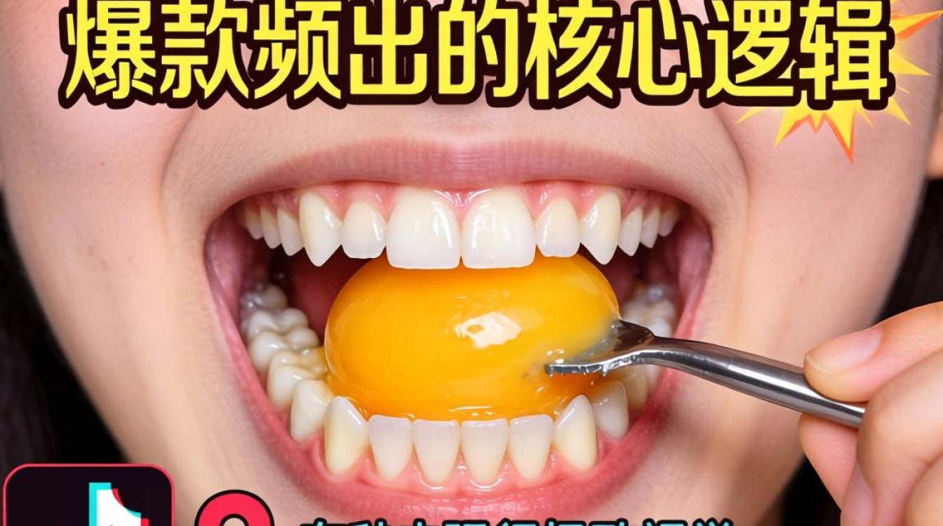 TikTok 用牙打鸡蛋怎么做