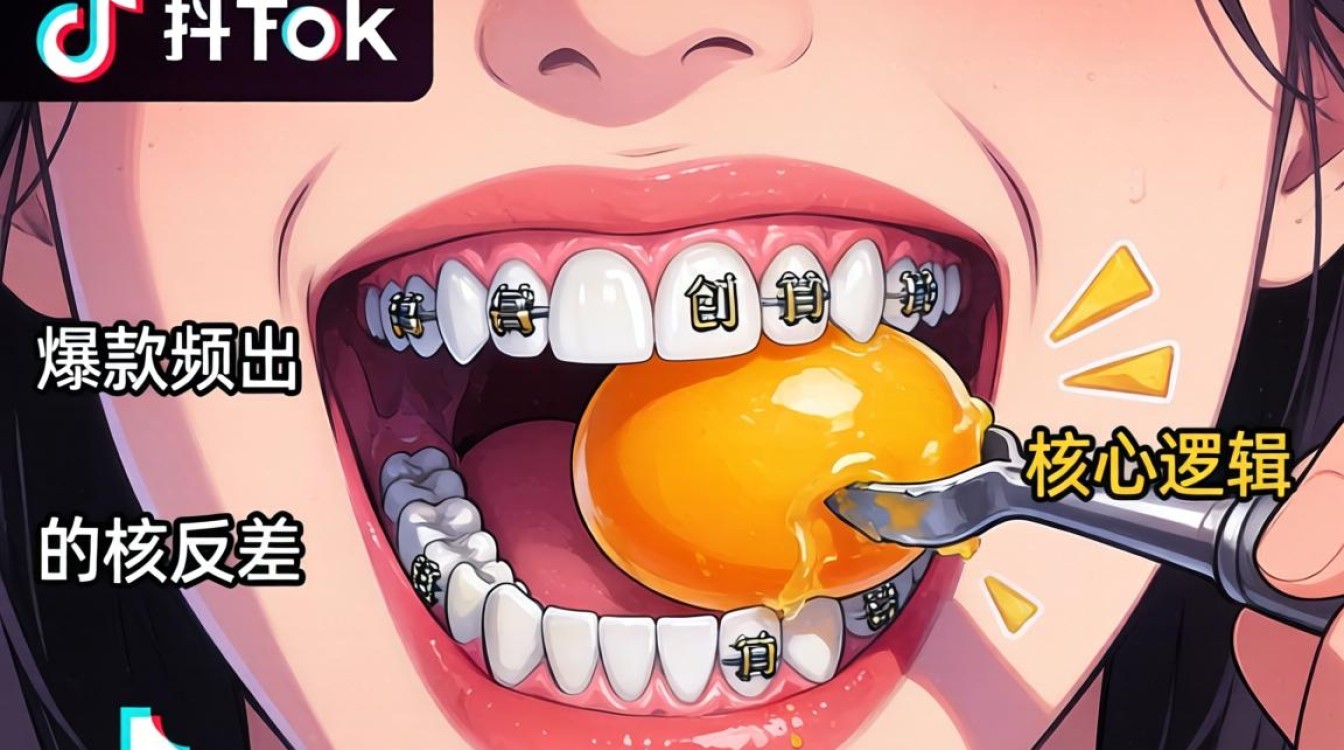 TikTok 用牙打鸡蛋怎么做
