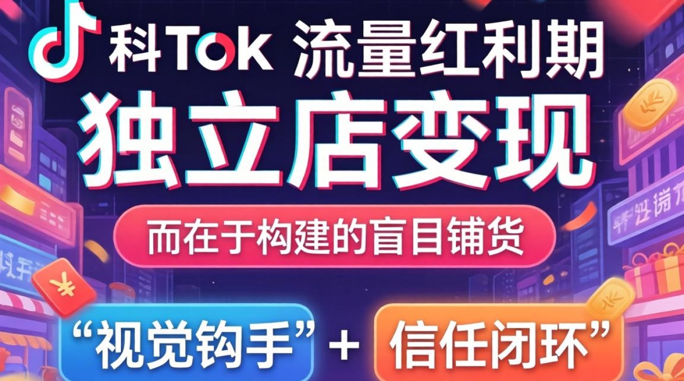 TikTok 销售手举牌独立站建站海外电商指南