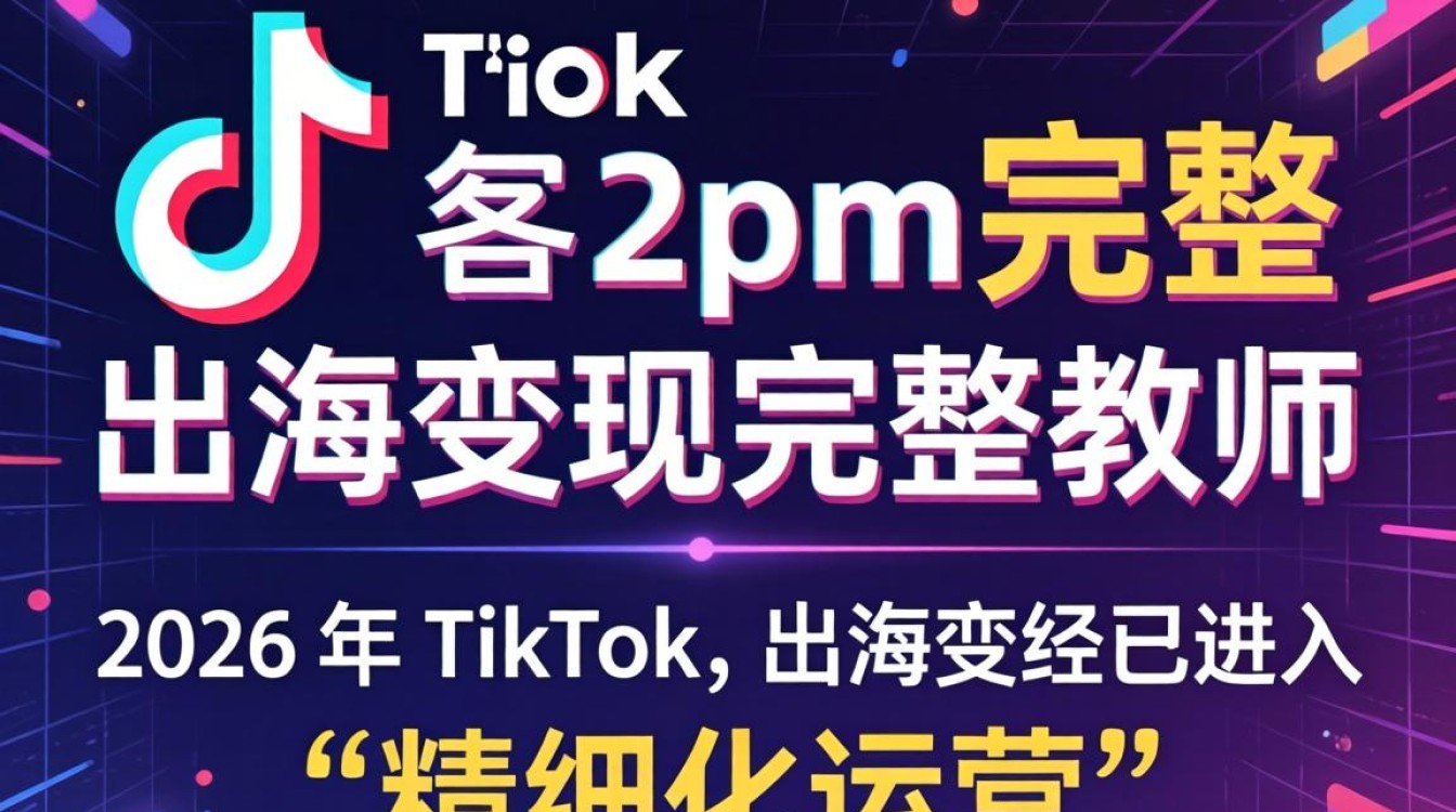TikTok 2pm 完整出海变现教程