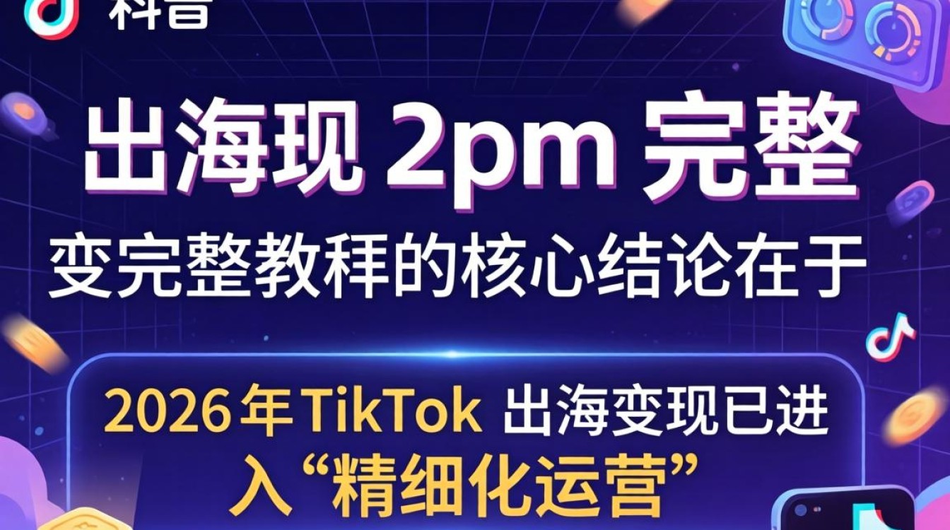 TikTok 2pm 完整出海变现教程