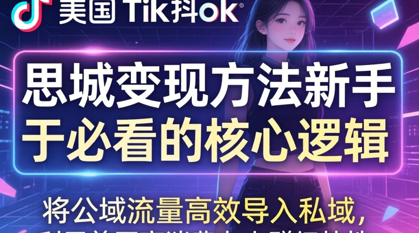 快手美区TikTok私域变现方法新手必看