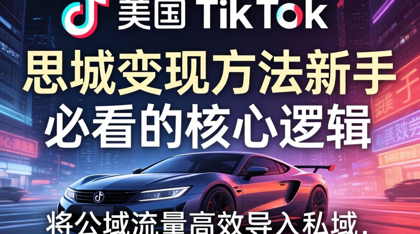 快手美区TikTok私域变现方法新手必看